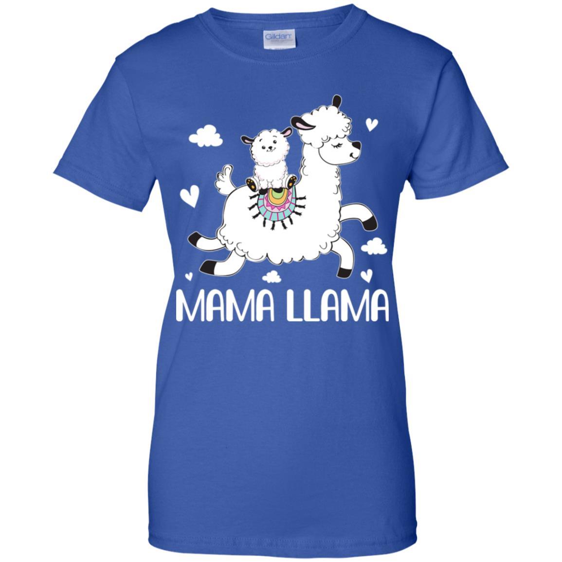 Mama Llama Cute Mother's Day Gift For Mom-T-Shirt & Hoodie-Women's T-Shirt-Royal