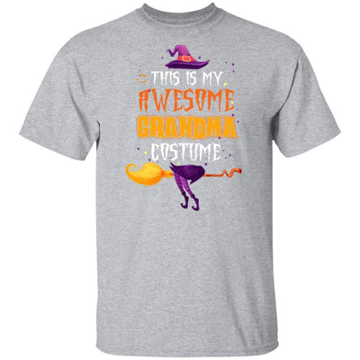 Halloween This Is My Awesome Grandma Costume-T-Shirt & Hoodie-Classic T-Shirt-Sport Grey