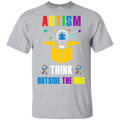 Autism Think Outside The Box Autism Awareness-T-Shirt & Hoodie-Classic T-Shirt-Sport Grey