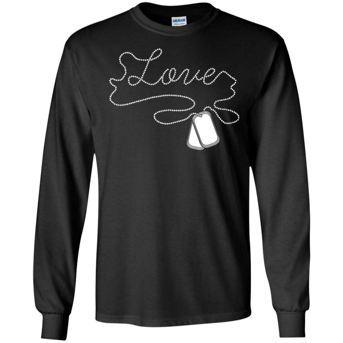 I'm A Soldier Love Military-T-Shirt & Hoodie-Long Sleeve T-Shirt-Black