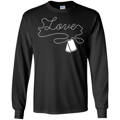 I'm A Soldier Love Military-T-Shirt & Hoodie-Long Sleeve T-Shirt-Black