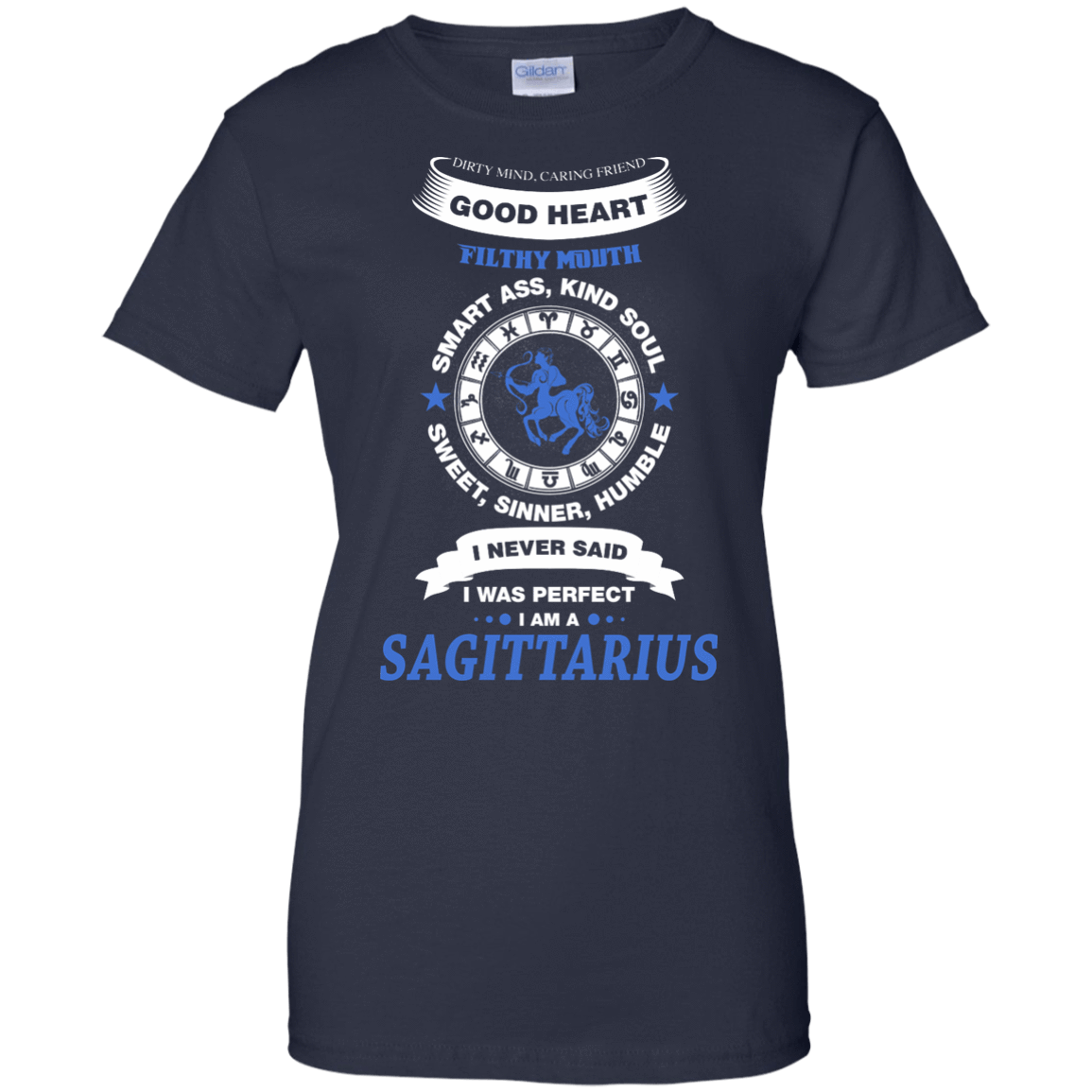 I Never Said I Was Perfect I Am A SAGITTARIUS-T-Shirt & Hoodie-Women's T-Shirt-Navy