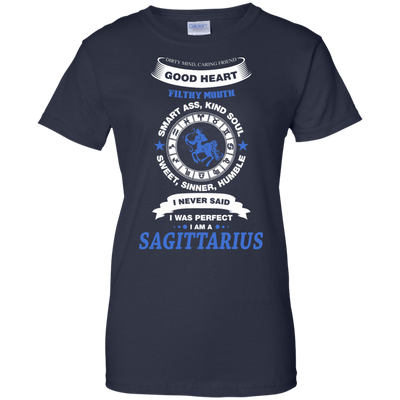 I Never Said I Was Perfect I Am A SAGITTARIUS-T-Shirt & Hoodie-Women's T-Shirt-Navy