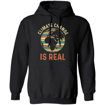 Climate Change Is Real Environmental Concerned-T-Shirt & Hoodie-Pullover Hoodie-Black