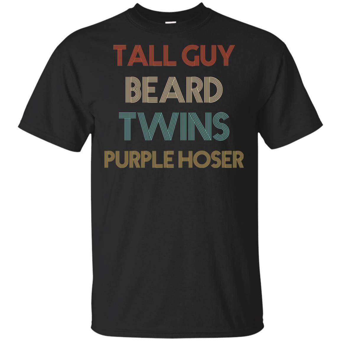 Tall Guy Beard Twins Purple Hoser Vintage
