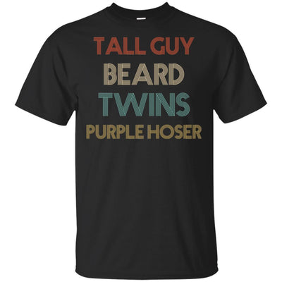 Tall Guy Beard Twins Purple Hoser Vintage-T-Shirt & Hoodie-Classic T-Shirt-Black