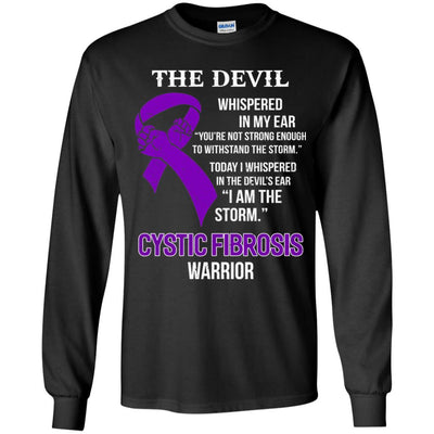 I Am The Storm Support Cystic Fibrosis Awareness Warrior Gift Youth-Youth Shirt-Youth Long Sleeve T-Shirt-Black
