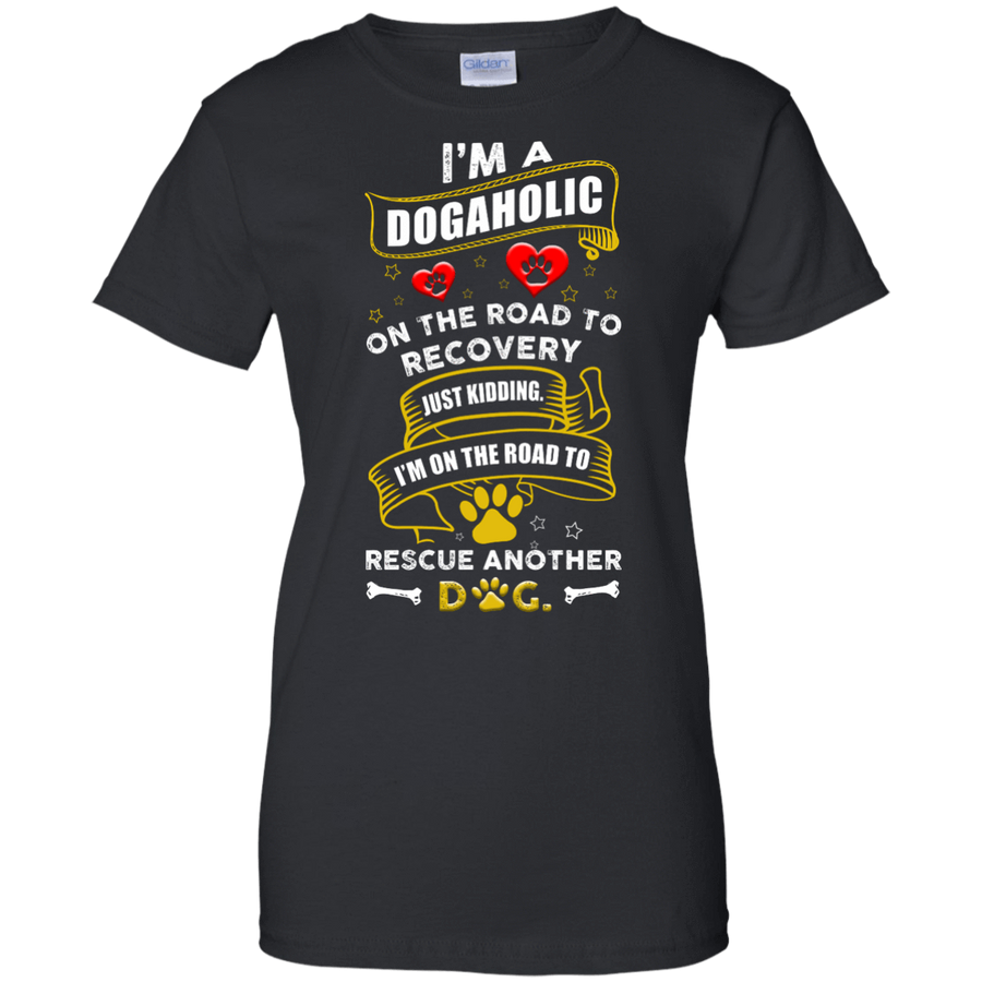 I'm A Dogaholic-T-Shirt & Hoodie-Women's T-Shirt-Black