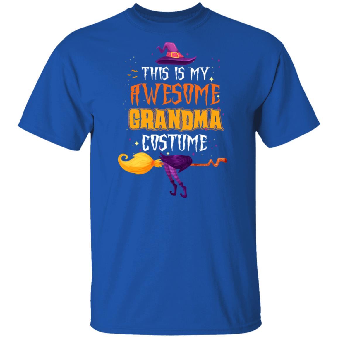 Halloween This Is My Awesome Grandma Costume-T-Shirt & Hoodie-Classic T-Shirt-Royal