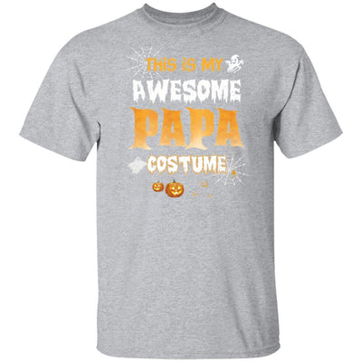 Halloween This Is My Awesome Papa Costume-T-Shirt & Hoodie-Classic T-Shirt-Sport Grey