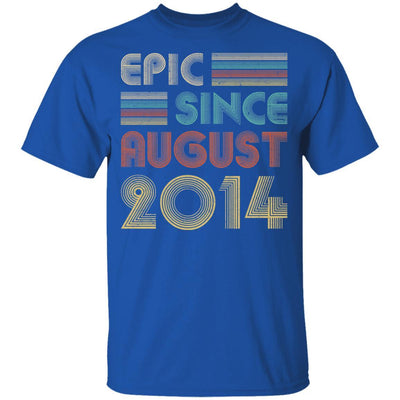 Epic Since August 2014 Vintage 7th Birthday Gifts Youth-Youth Shirt-Youth T-Shirt-Royal