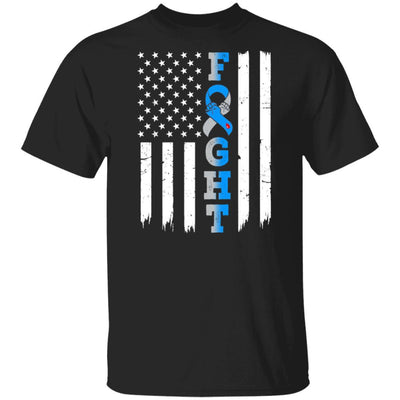 Diabetes Awareness American Flag Distressed-T-Shirt & Hoodie-Classic T-Shirt-Black