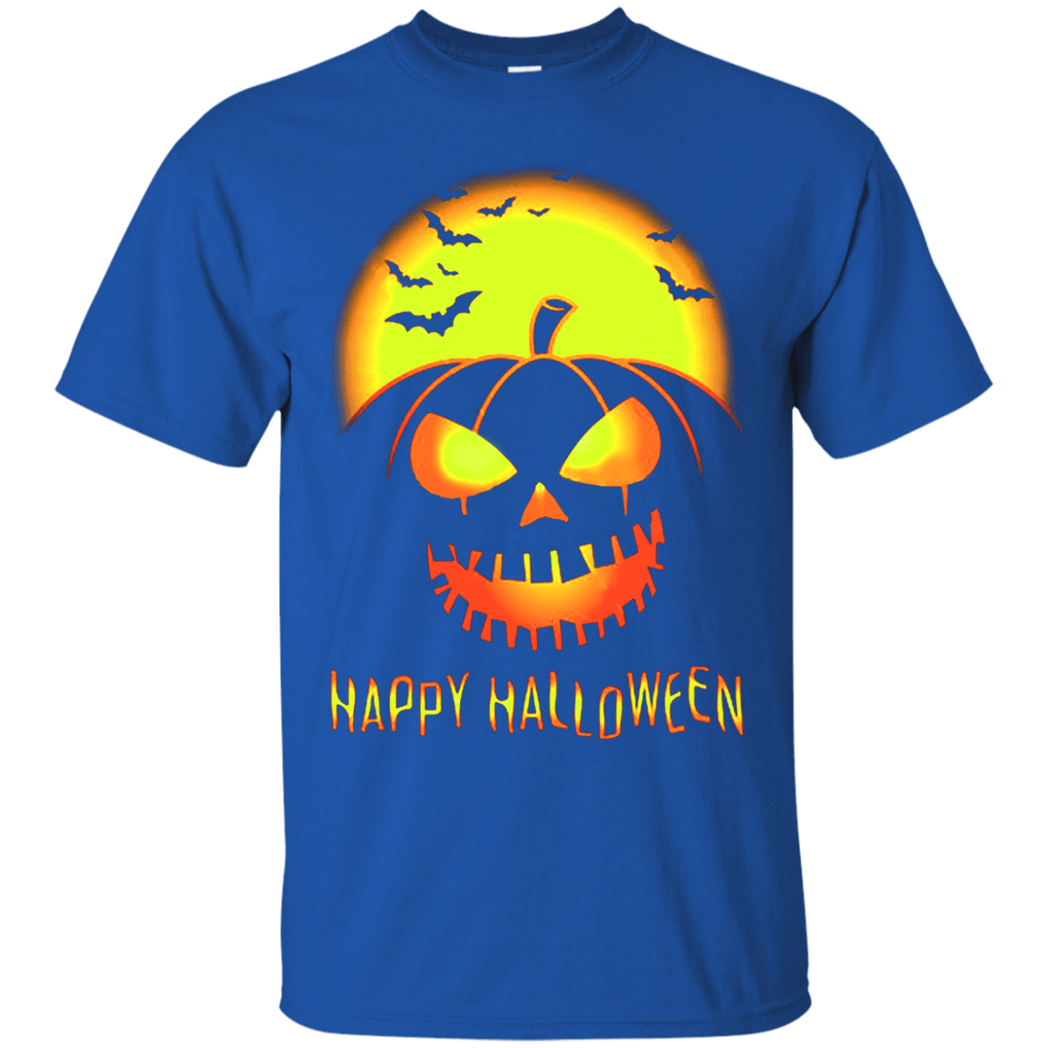 Pumpkin Happy Halloween-T-Shirt & Hoodie-Classic T-Shirt-Royal