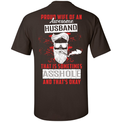 Proud Wife Of An Awesome Husband-T-Shirt & Hoodie-Classic T-Shirt-Dark Chocolate