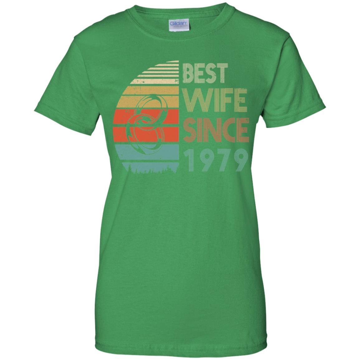 42th Wedding Anniversary Gifts Best Wife Since 1979-T-Shirt & Hoodie-Women's T-Shirt-Irish Green