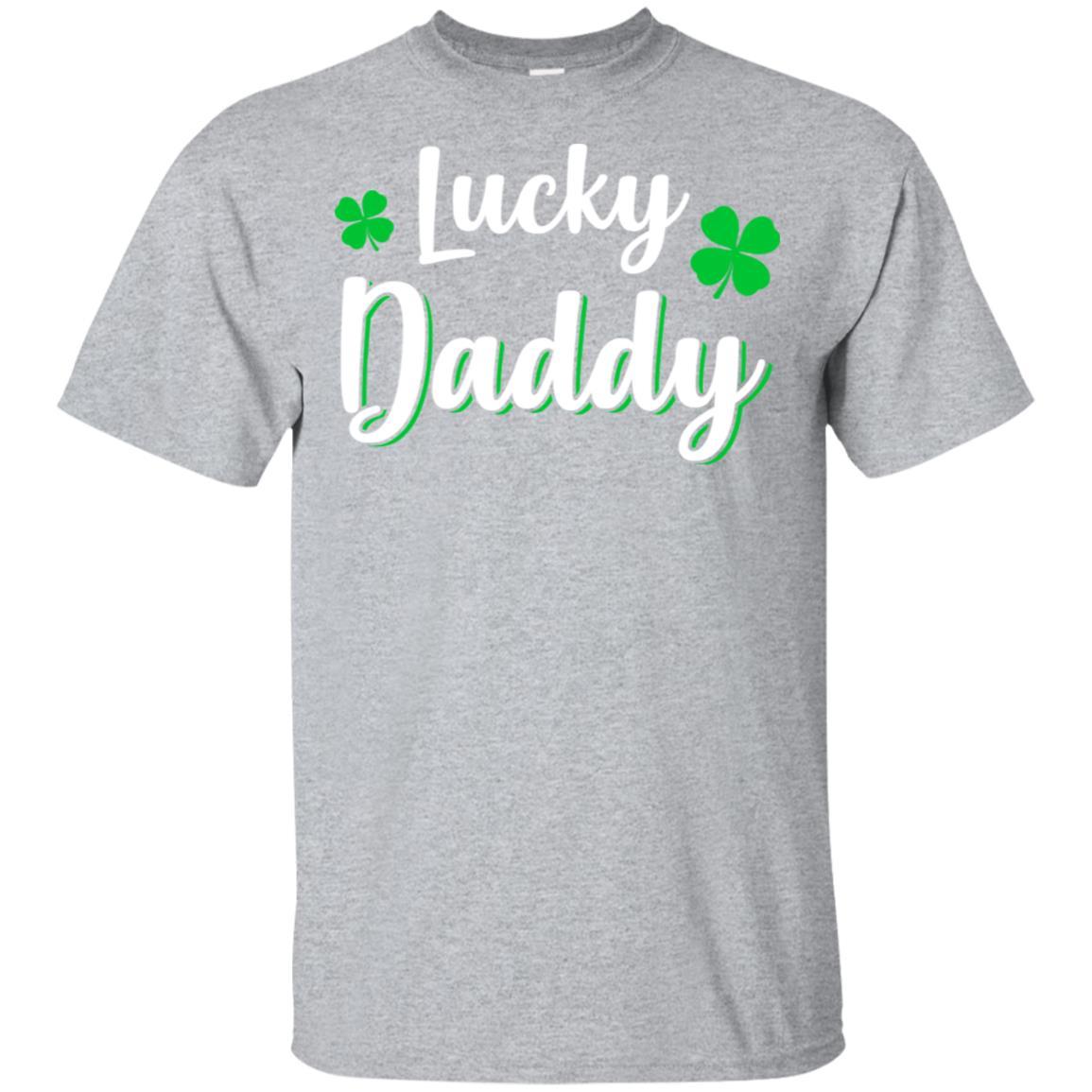 Luckiest Lucky Daddy St Patricks Day-T-Shirt & Hoodie-Classic T-Shirt-Sport Grey
