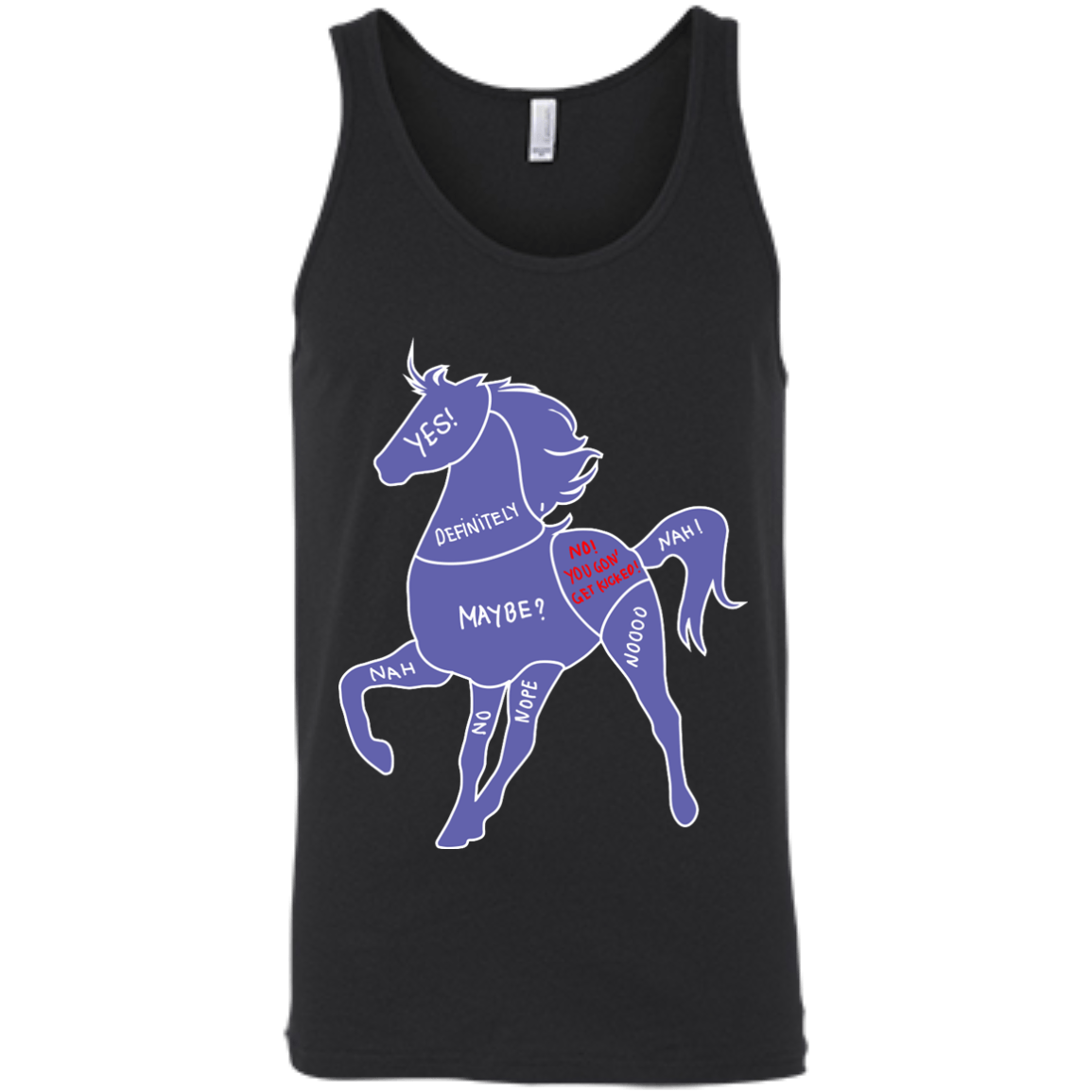 Proper way to pet a Horse lover-T-Shirt & Hoodie-Unisex Tank-Black