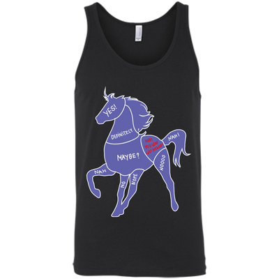 Proper way to pet a Horse lover-T-Shirt & Hoodie-Unisex Tank-Black