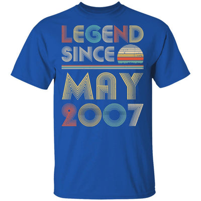 Legend Since May 2007 Vintage 14th Birthday Gifts-T-Shirt & Hoodie-Classic T-Shirt-Royal