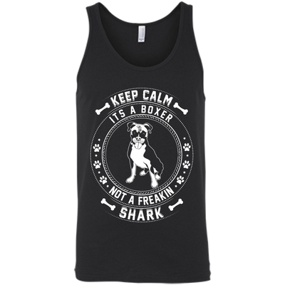Keep Calm It's A Boxer Not A Freaking Shark-T-Shirt & Hoodie-Unisex Tank-Black