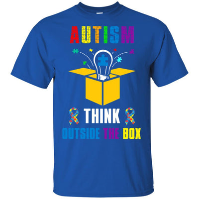 Autism Think Outside The Box Autism Awareness-T-Shirt & Hoodie-Classic T-Shirt-Royal