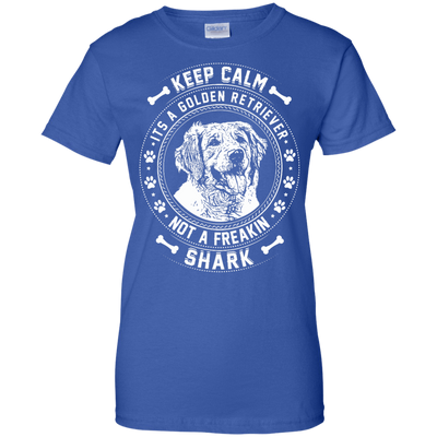 Keep Calm It's A Golden Retriever Not A Freaking Shark-T-Shirt & Hoodie-Women's T-Shirt-Royal