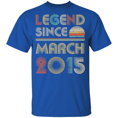 Legend Since March 2015 Vintage 6th Birthday Gifts Youth-Youth Shirt-Youth T-Shirt-Royal