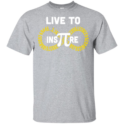 Student Teacher Live To Inspire Pi Day Gift-T-Shirt & Hoodie-Classic T-Shirt-Sport Grey