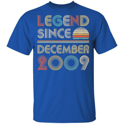 Legend Since December 2009 Vintage 12th Birthday Gifts Youth-Youth Shirt-Youth T-Shirt-Royal