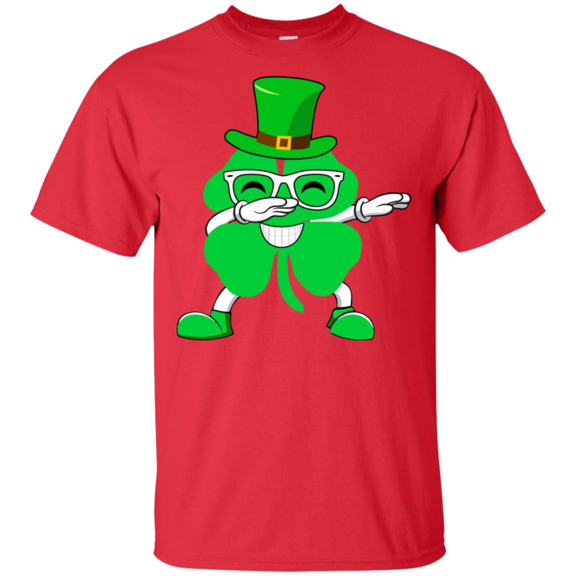 Shamrock Dabbing Happy St Patricks Day Shenanigator-T-Shirt & Hoodie-Classic T-Shirt-Red