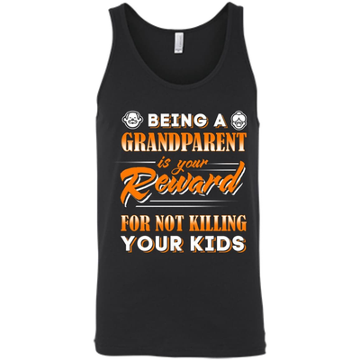 Being A Grandparent Is Your Reward-T-Shirt & Hoodie-Unisex Tank-Black