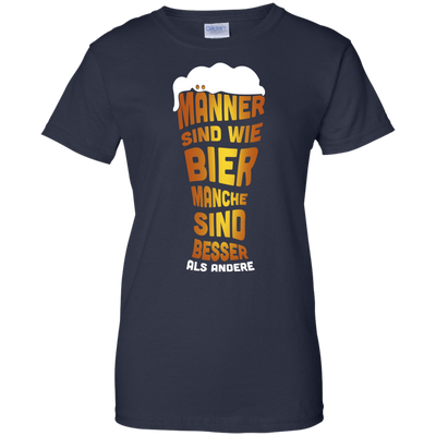 M‚àö¬ßnner Sind Wie Bier Manche Sind Besser Als Andere-T-Shirt & Hoodie-Women's T-Shirt-Navy