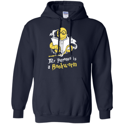 My Patronus Is A Bookworm T Shirt-T-Shirt & Hoodie-Pullover Hoodie-Navy