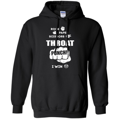 Throat Punch - I Win-T-Shirt & Hoodie-Pullover Hoodie-Black