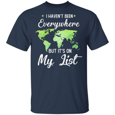 I Haven't Been Everywhere But It's On My List Hippie-T-Shirt & Hoodie-Classic T-Shirt-Navy