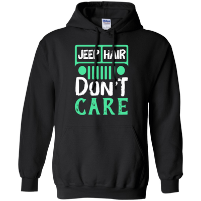 Jeep Hair Don't Care-T-Shirt & Hoodie-Pullover Hoodie-Black