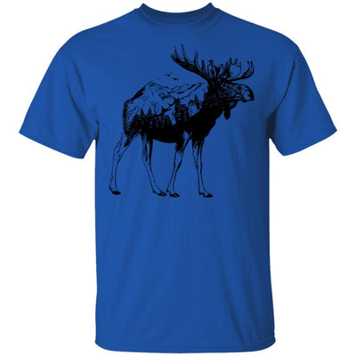 Moose Sighting Forest Funny Minnesota State-T-Shirt & Hoodie-Classic T-Shirt-Royal