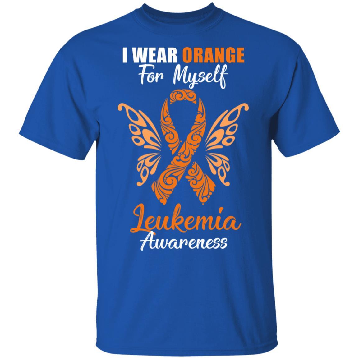 I Wear Orange For Myself Leukemia Awareness Gift-T-Shirt & Hoodie-Classic T-Shirt-Royal