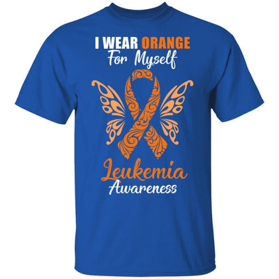 I Wear Orange For Myself Leukemia Awareness Gift-T-Shirt & Hoodie-Classic T-Shirt-Royal