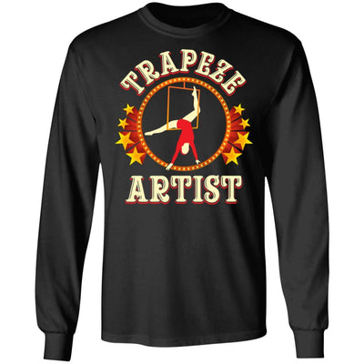 Trapeze Artist Costume Circus Carnival Gift-T-Shirt & Hoodie-Long Sleeve T-Shirt-Black
