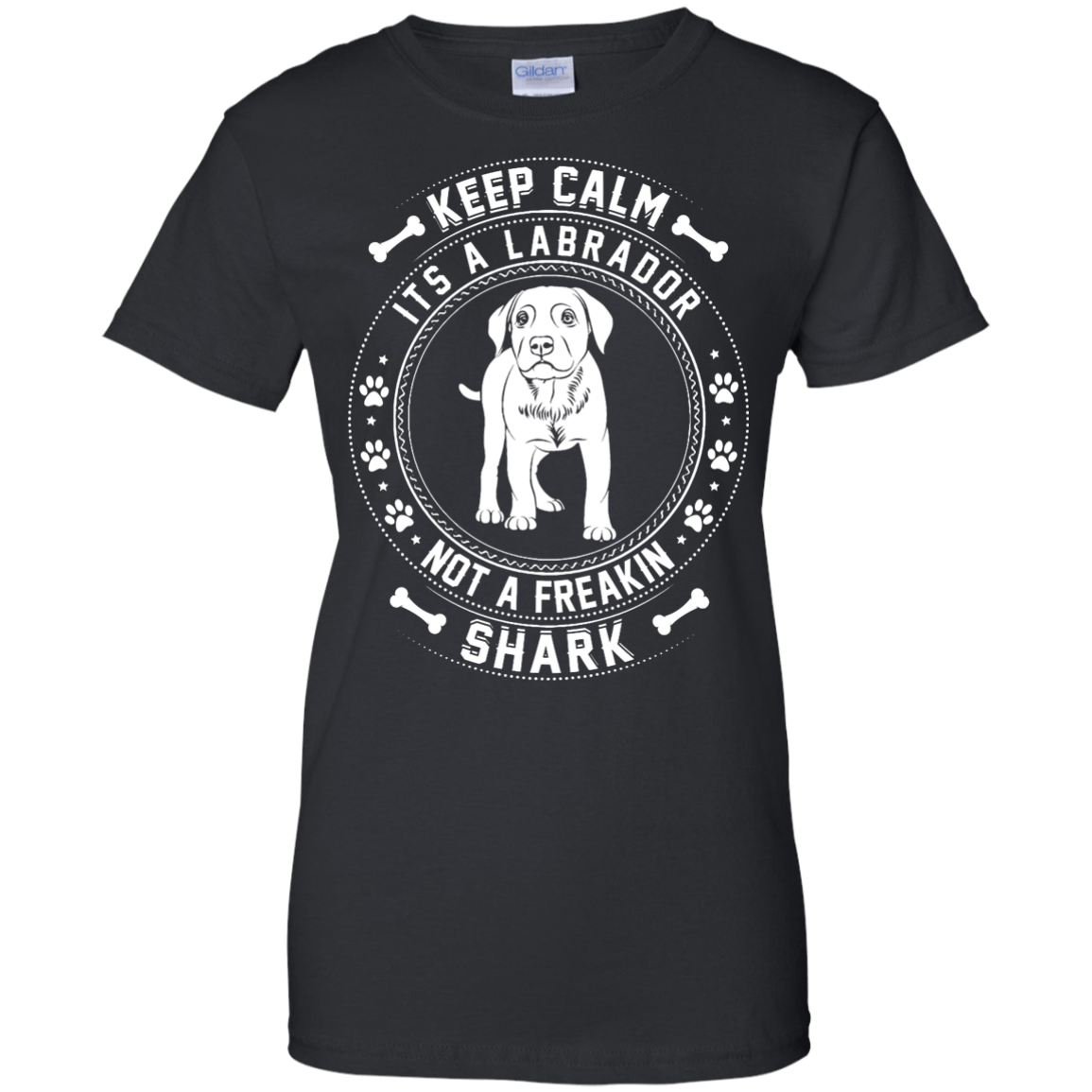 Keep Calm It's A Labrador Not A Freaking Shark-T-Shirt & Hoodie-Women's T-Shirt-Black