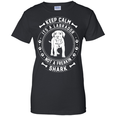 Keep Calm It's A Labrador Not A Freaking Shark-T-Shirt & Hoodie-Women's T-Shirt-Black