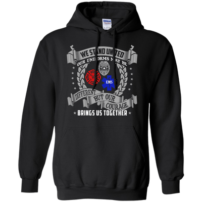 We Stand United Our Uniforms Brings Us Together-T-Shirt & Hoodie-Pullover Hoodie-Black