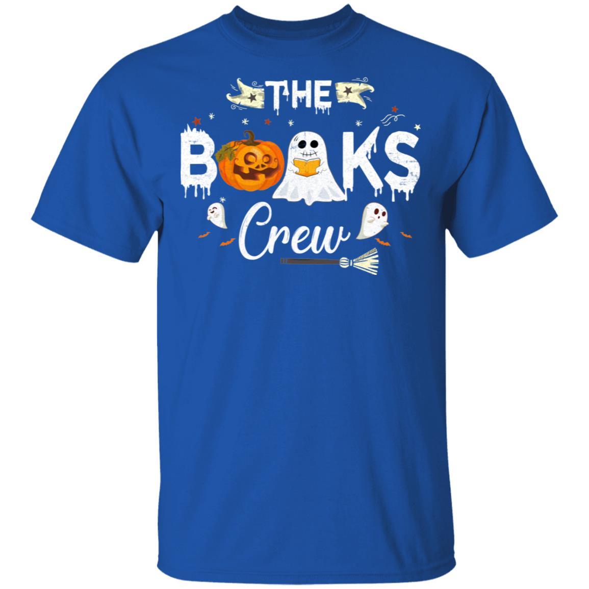 Funny Boo Books Crew Halloween Gift For Books Lover-T-Shirt & Hoodie-Classic T-Shirt-Royal