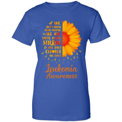 Being Strong Daisy Flower Orange Leukemia Awareness-T-Shirt & Hoodie-Women's T-Shirt-Royal
