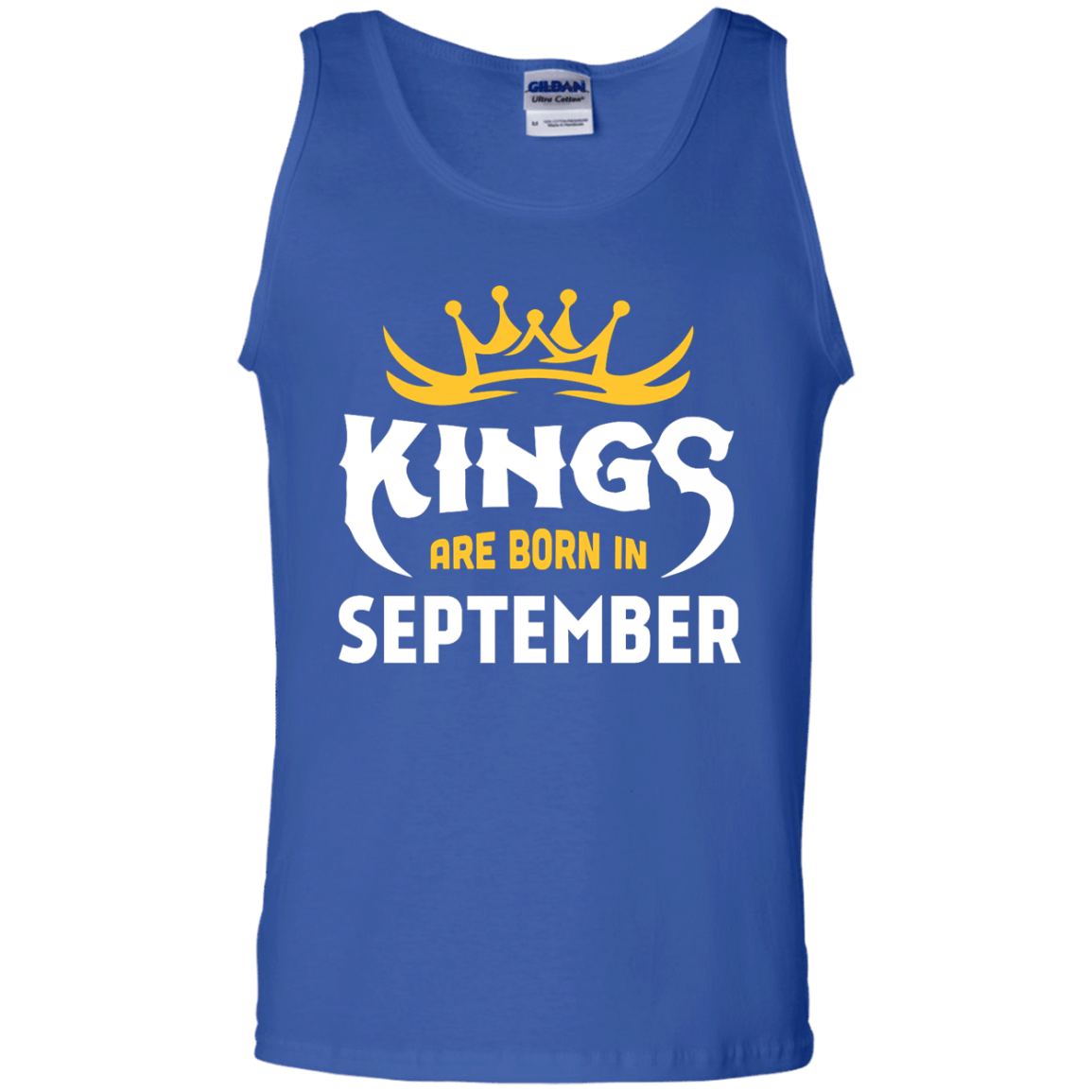 Kings Are Born In September-T-Shirt & Hoodie-Unisex Tank-Royal