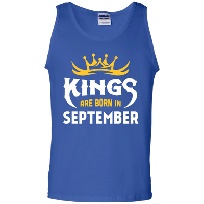 Kings Are Born In September-T-Shirt & Hoodie-Unisex Tank-Royal