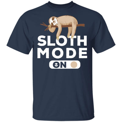 Sloth Mode On Funny Lazy Sleeping Sloth-T-Shirt & Tank Top-Classic T-Shirt-Navy