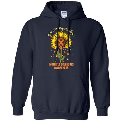 You Are My Sunshine Multiple Sclerosis Awareness-T-Shirt & Hoodie-Pullover Hoodie-Navy
