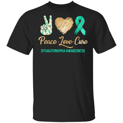 Peace Love Cure Dysautonomia Awareness-T-Shirt & Hoodie-Classic T-Shirt-Black